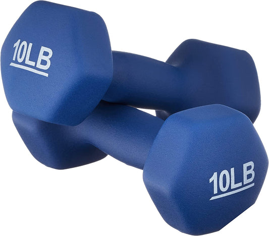 Easy Grip Workout Dumbbell, Neoprene Coated, Various Sets and Weights Available